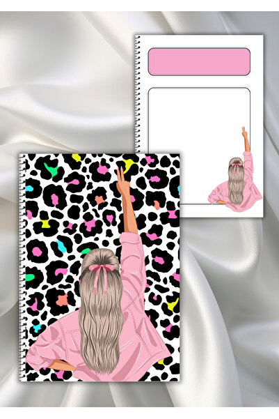 daily notebook دفتر ملاحظات مدرسي مقاس A5 (14X21 سم) - حلزوني غير مبطن، 64 ورقة