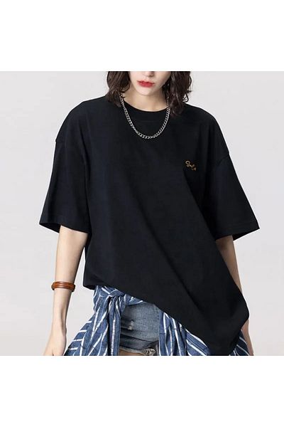 Let's Wear Μπλουζάκι Super Cold Oversize
