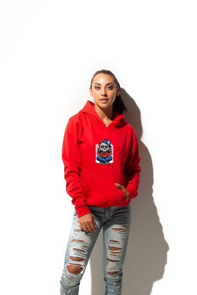 Let's Wear Суичър с качулка с щампи унисекс