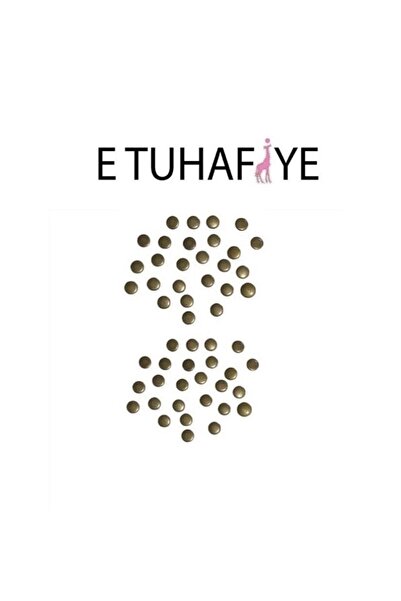 e tuhafiye 10 gram Ütüyle Yapışan Bronz Renk Yuvarlak Taş