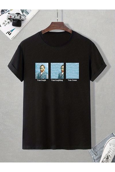Let's Wear Μπλουζάκι με λαιμόκοψη Van Goghing