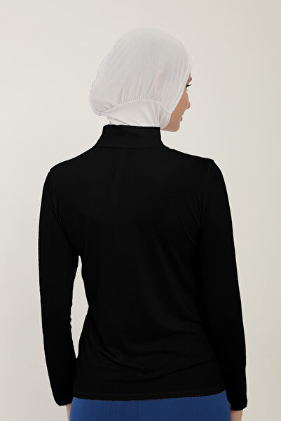 Sonbaharmoda Μακρυμάνικο Lycra Χτενισμένο Βαμβακερό Σώμα - Μισό ζιβάγκο