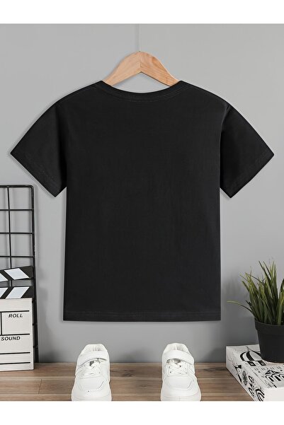 Let's Wear Παιδικό μπλουζάκι Unisex με στάμπα Alphabet - Crew Neck