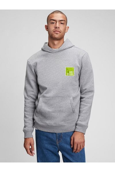 Let's Wear Суичър с качулка с щампи унисекс