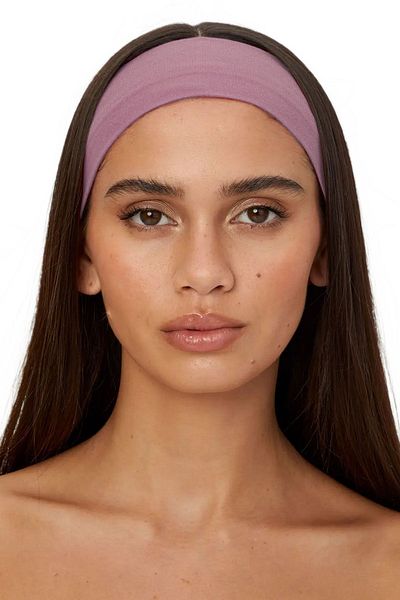 Salvia Dione Pink Thin Headband - Sports Headband for Women and Men, Yoga Makeup