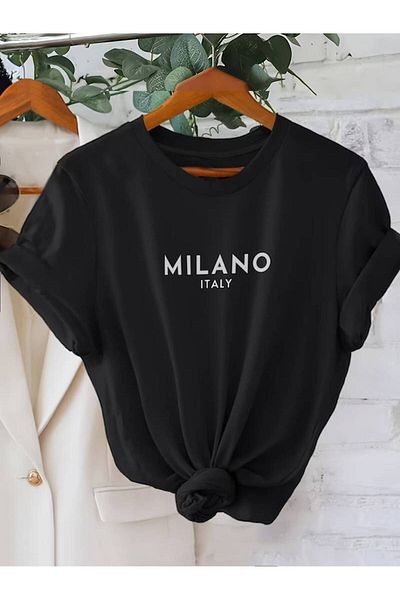 Let's Wear Μπλουζάκι Unisex Milano Premium με εμπριμέ γιακά ποδηλάτου