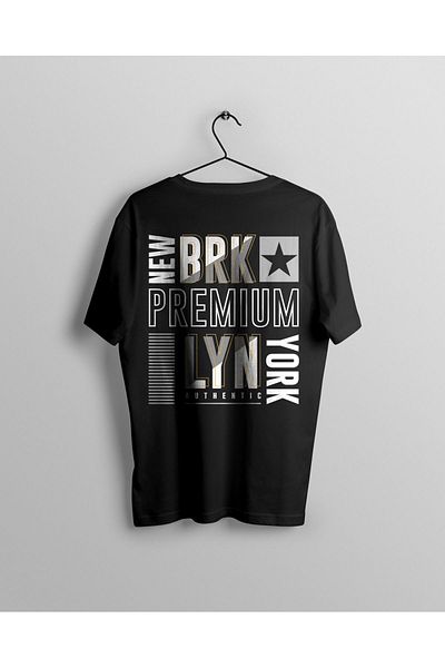 Let's Wear Μπλουζάκι Los Angeles Premium Crew Neck - Μεγάλο εμπριμέ