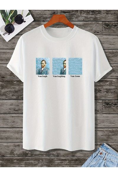 Let's Wear Μπλουζάκι με λαιμόκοψη Van Goghing