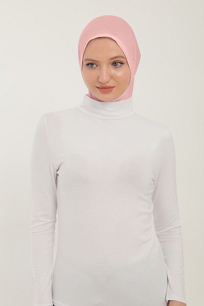 Sonbaharmoda Μακρυμάνικο Lycra Χτενισμένο Βαμβακερό Σώμα - Μισό ζιβάγκο