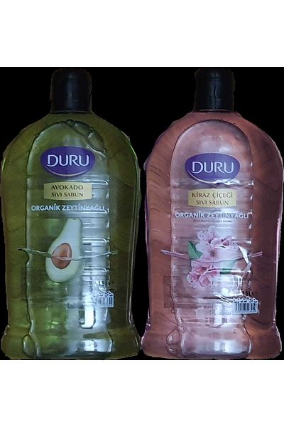 Duru 1.5 lt. Avocado and Olive Oil Liquid Soap + Currant Flower Liquid Soap