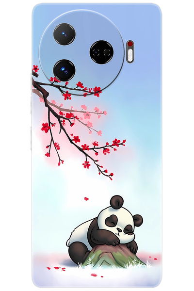 Camon Tecno 30 Pro (CL8) Uyumlu Kılıf Desen Baskılı Silikon Uyuyan Panda STK:627 CP-7wVvZCo