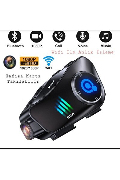 Intercom Wifi Kameralı Motosiklet İntercom 1080p HD