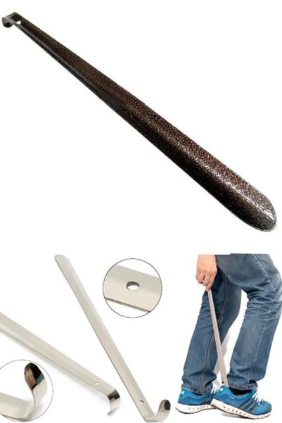 AHS 65 Cm Dayanıklı Metal Ayakkabı Çekeceği Kereta Çekçek Çekecek Eğilmeden Ayakkabınızı Giyin