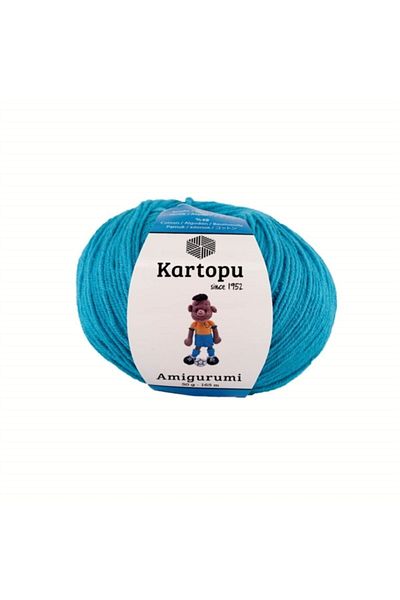 Kartopu Cotton Amigurumi Toy - Punch Punch Knitting Yarn Sky Blue K512 50 Gr