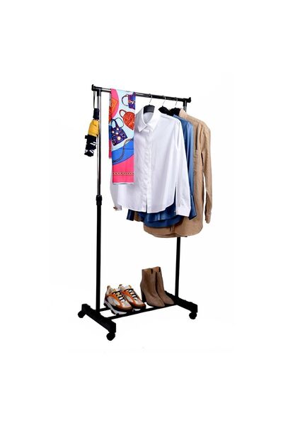 Genel Markalar Teleskopik Tekerlekli Elbise Askısı
