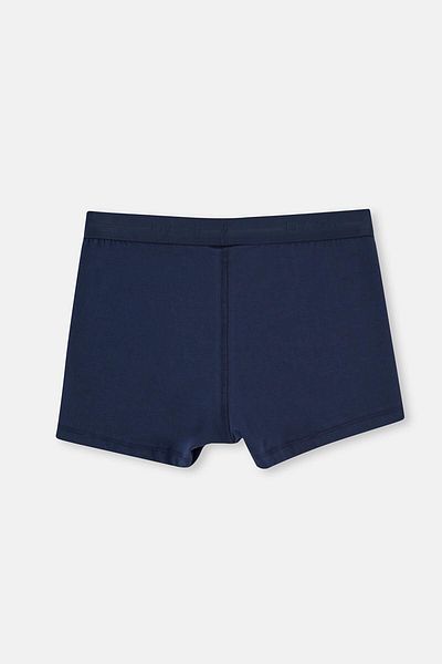 Dagi Marineblauer kompakter Boxer aus gekämmter Baumwolle