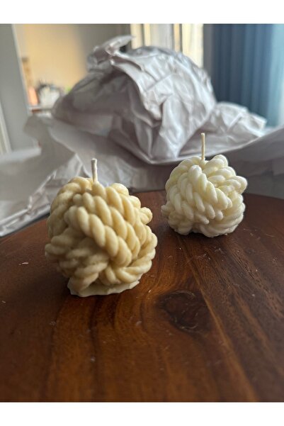 the TURF candles Örgü Mum 2’li Set