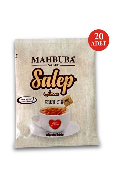 Mahbuba Salep Toz ( Sahlep ) Tarçınlı 20x20gr