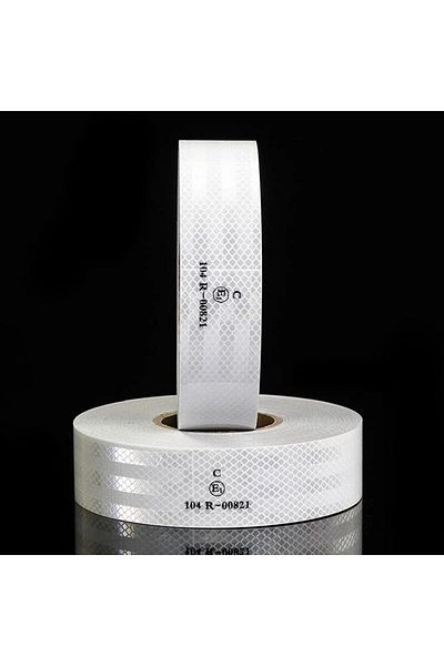 Koçyiğitler Otomotiv 5 Meter Strip Tape - Strip Reflector - Reflective Tape - Trailer Reflector - E Certificate - White