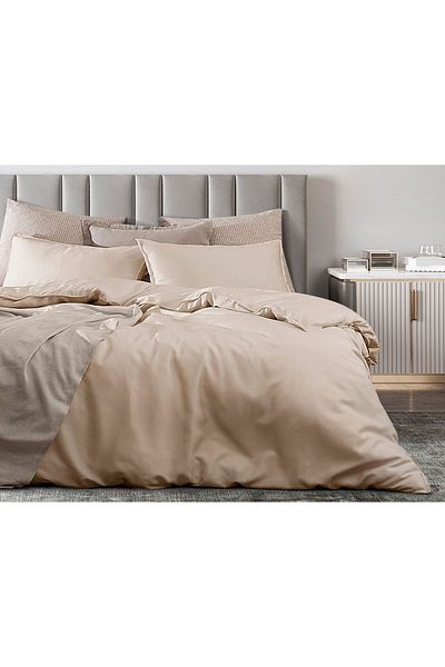 Madame Coco Loire Single Tencel Duvet Cover Set ( Tencel:trade_mark: ) - Beige