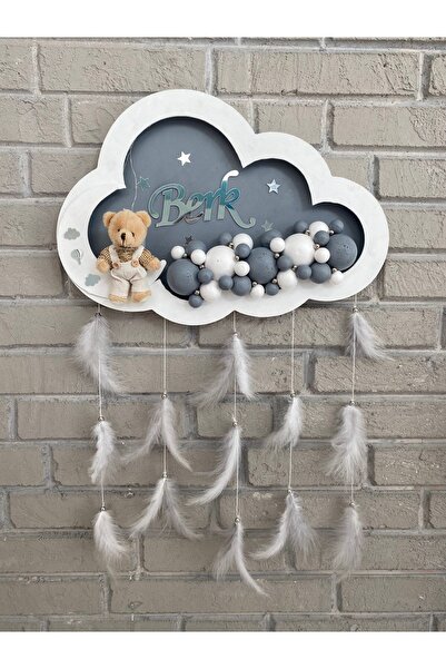 NeşeliAtölyem LED Cloud Bubble Door Ornament
