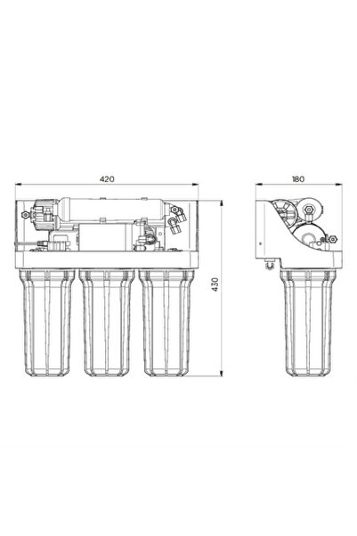 Aqua Aro Triplex Tezgah Altı Su Arıtma Sistemi