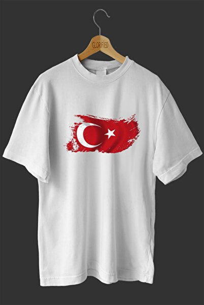 CONSTRAİN Μπλουζάκι Oversize - Σχέδιο με σημαία Τουρκίας με στάμπα