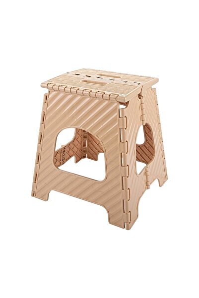 NEKA HOME Plastik Katlanır Tabure Hardal Renk No:3 2015 46 Cm Yükseklik