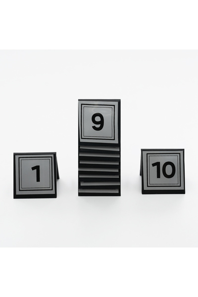 Hesna Natural 1-10 silver Masa Numarası Kafe Lokanta Otel Büfe Restoran için ...