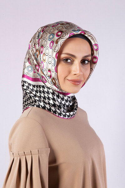 AWAM SILK %100 Saf Saten İpek Eşarp 90*90