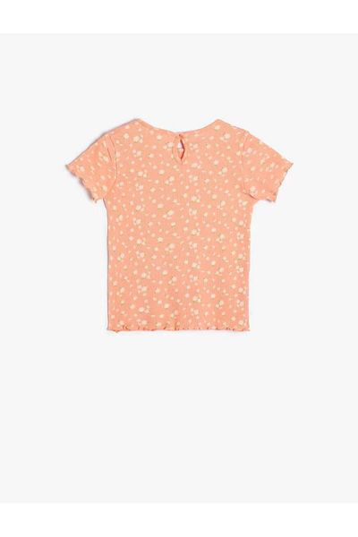 Koton 4SMG10029AK Koton Baby Girl T-shirt με ΡΟΖ ΣΧΕΔΙΟ