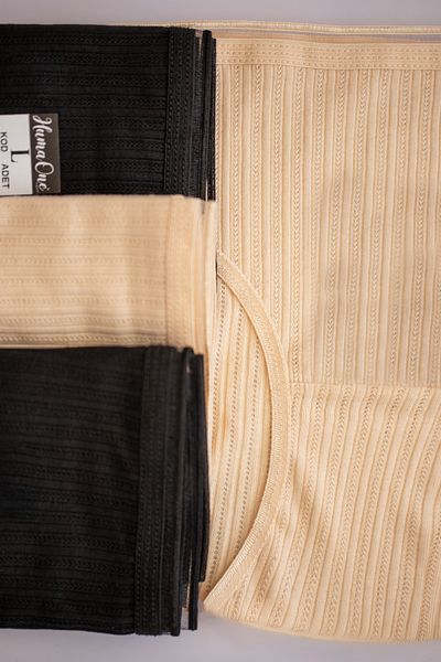 Humaone Pachet de 4 Chiloți 100% Bumbac, Cusături în Lant, Cusături Bikini Negru - Maro