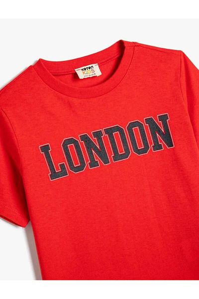 Koton Boy's Red T-shirt - 4skb10108tk