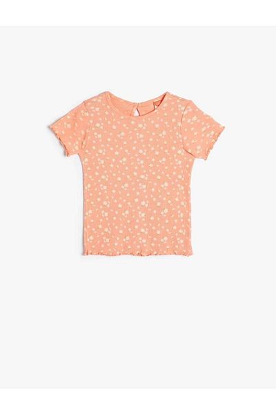 Koton 4SMG10029AK Koton Baby Girl T-shirt με ΡΟΖ ΣΧΕΔΙΟ