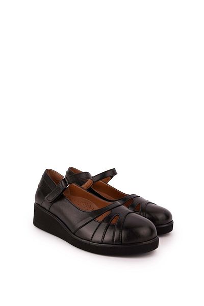 Gondol Anatomical Sole Genuine Leather Comfortable Shoes - Velcro mlk.5470