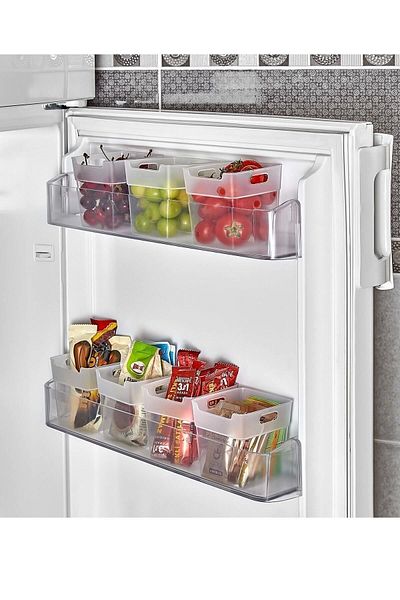 GMKHOME Set of 6 Refrigerator & Door Organizer, Organizer (transparent)