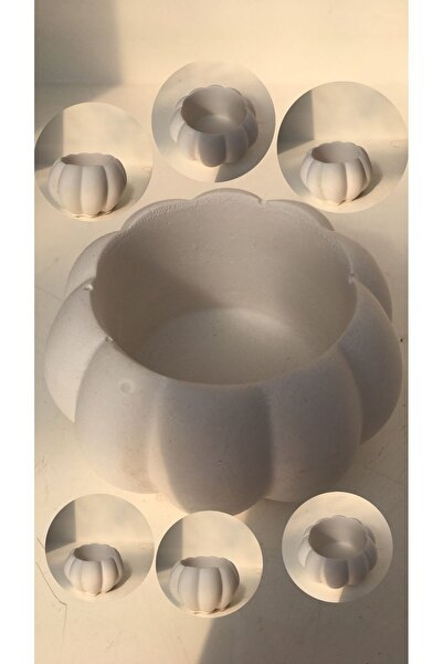 BAYRAKTAR PEYZAJ Dekoratif Balkabağı Saksı 6 Adet