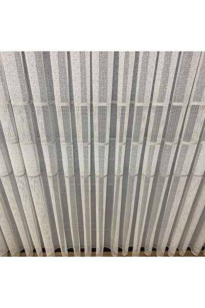 farbateks Milano New Design - Gray Silver, Intermediate Tape, 2 Layer Pleated Tulle Curtain