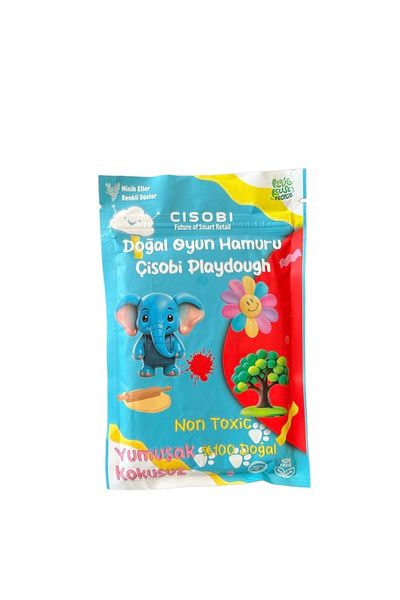 Çisobi Red Natural Play Dough - 120g Vacuum Cartridge Package, Zippered