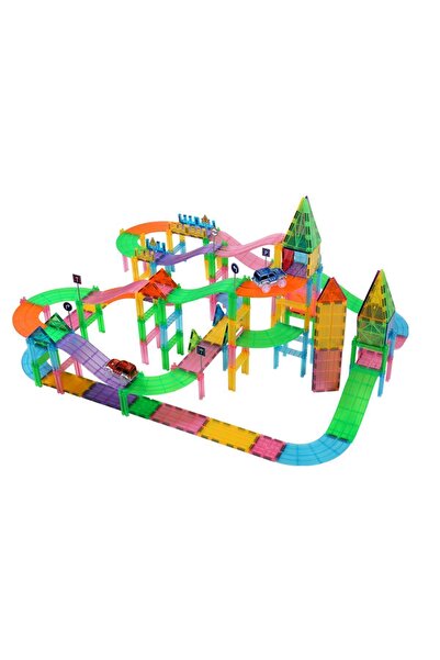 Magblock Manyetik 179 Parça Yollar Ve Arabalar Oyun Seti - Eğitici - Öğretici...