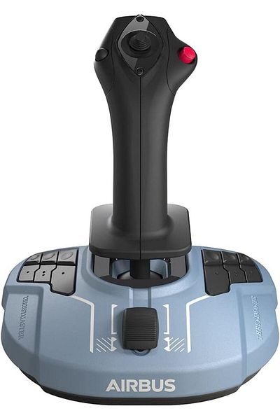 Thrustmaster TCA Airbus Stick: نسخة طبق الأصل من Airbus، عصا تحكم يمكن استخدامها بكلتا اليدين، تقنية مغناطيسية، متوافقة مع الكمبيوتر الشخصي