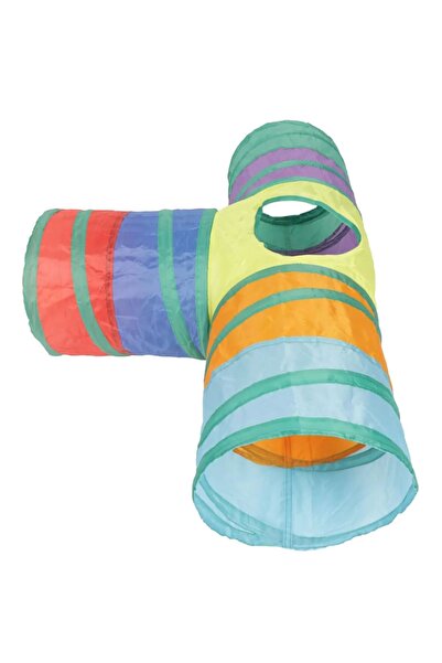 Nursoft Cat Play Tunnel Folding Rainbow Long Straight Cat Dog Play Tunnel Pet Play Tunnel