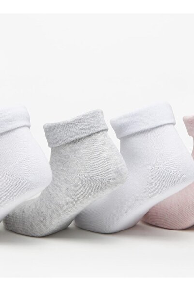 Little Missy Solid Ankle Length Socks - Set of 5