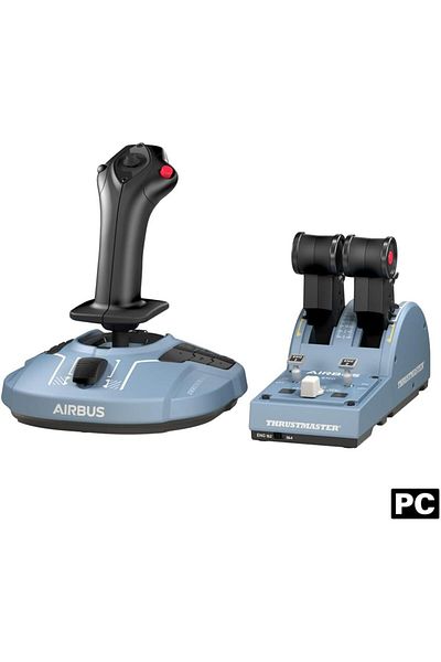 Thrustmaster حزمة ضابط TCA Airbus Edition، TCA Sidestick وعناصر التحكم الرباعية للكمبيوتر الشخصي