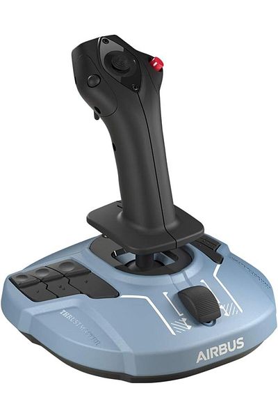Thrustmaster TCA Airbus Stick: نسخة طبق الأصل من Airbus، عصا تحكم يمكن استخدامها بكلتا اليدين، تقنية مغناطيسية، متوافقة مع الكمبيوتر الشخصي