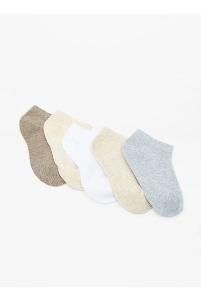 Barefeet جوارب سادة بطول الكاحل - طقم من 5 قطع