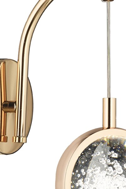 Apliqa Eldon Modern Gold 3 Renkli 5 Watt Tasarım Salon Koridor Ledli Salon Aplik