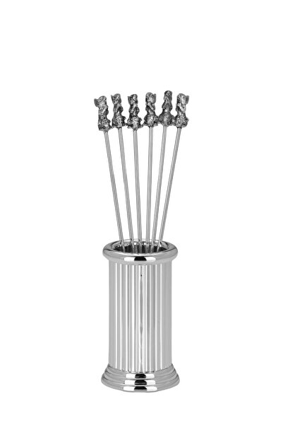 Genel Markalar Gümüş Kaplama 6'lı Zeytin Sunum Çubuğu