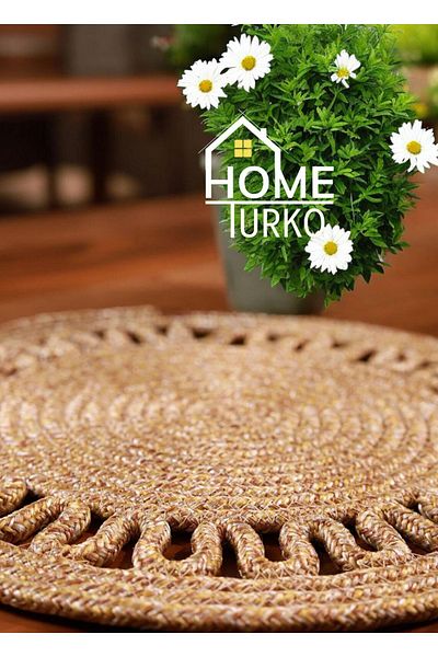HomeTurko Jută naturală, răchită cu aspect modern 33 X 33 Cm, pat de loc, inserție.