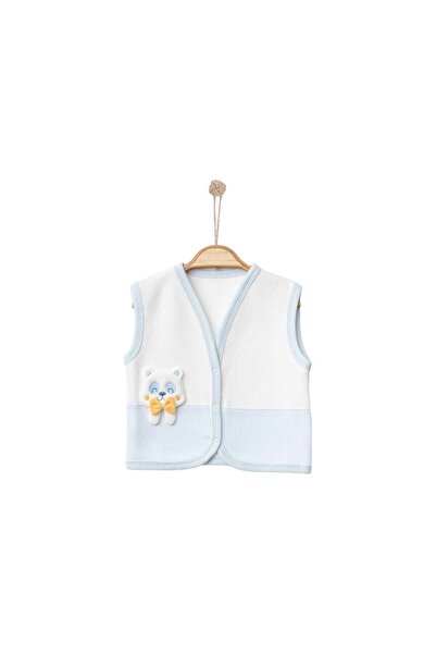 yukobaby bebeğiniz için en doğalı BABY 100% Cotton Newborn Vest with Bow Detail - YKEKE406967